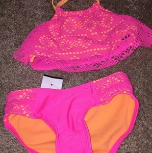 NWT Girls 2 Piece Swimsuit